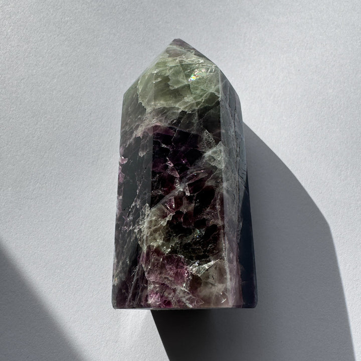 FLUORITE POINT (Brazilian) 295g Mind Cleanser → ￼Clarity, Focus, Calm
