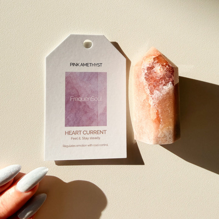 Pink Amethyst | Peach Drift Point