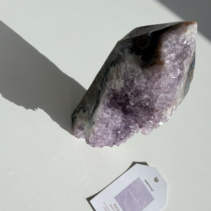 AMETHYST DRUZY TOWER | 908g | SOUL STILL