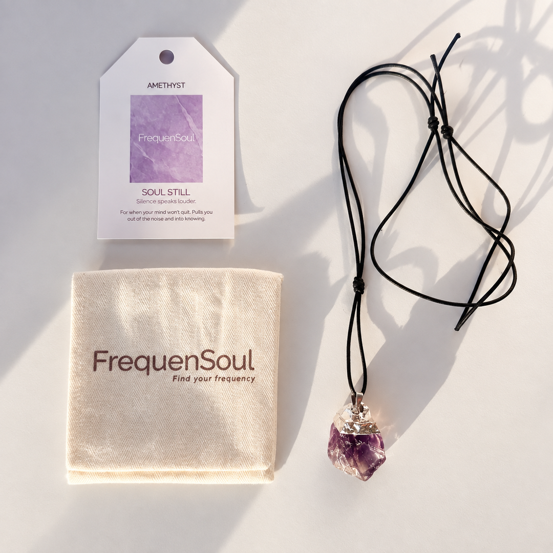 AMETHYST Pendant - Premium Cotton Cord