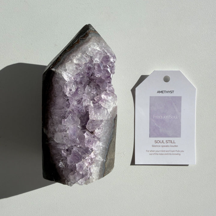 AMETHYST DRUZY TOWER | 495g | SOUL STILL