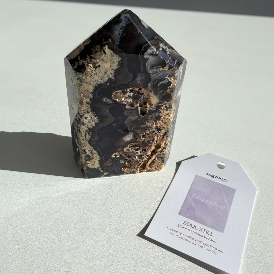 AMETHYST DRUZY TOWER | 458g | SOUL STILL