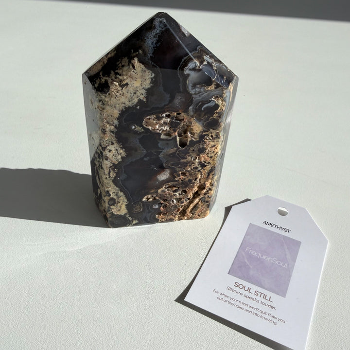 AMETHYST DRUZY TOWER | 458g | SOUL STILL
