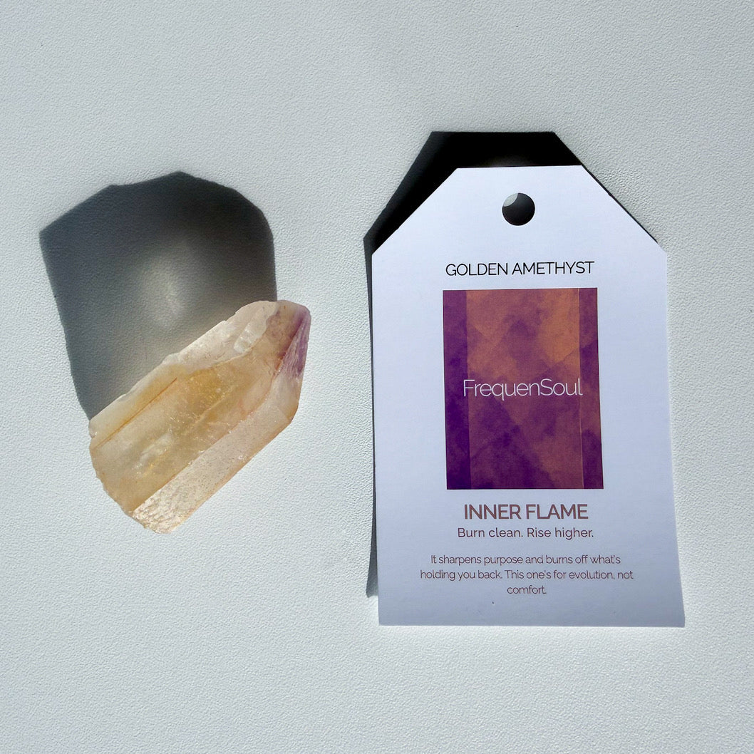Golden Amethyst | 39g SEMI RAW