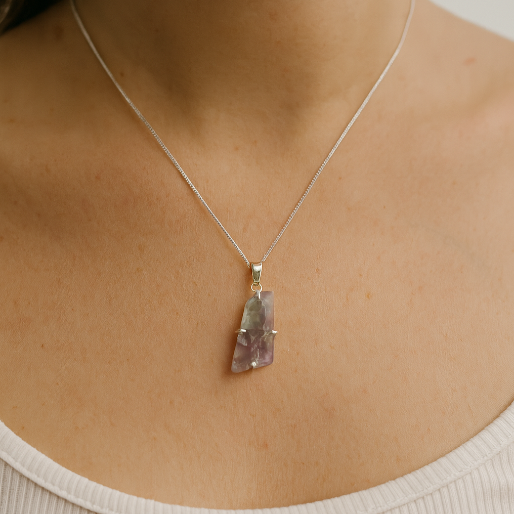 EARTH’S ELEMENT FLUORITE Pendant