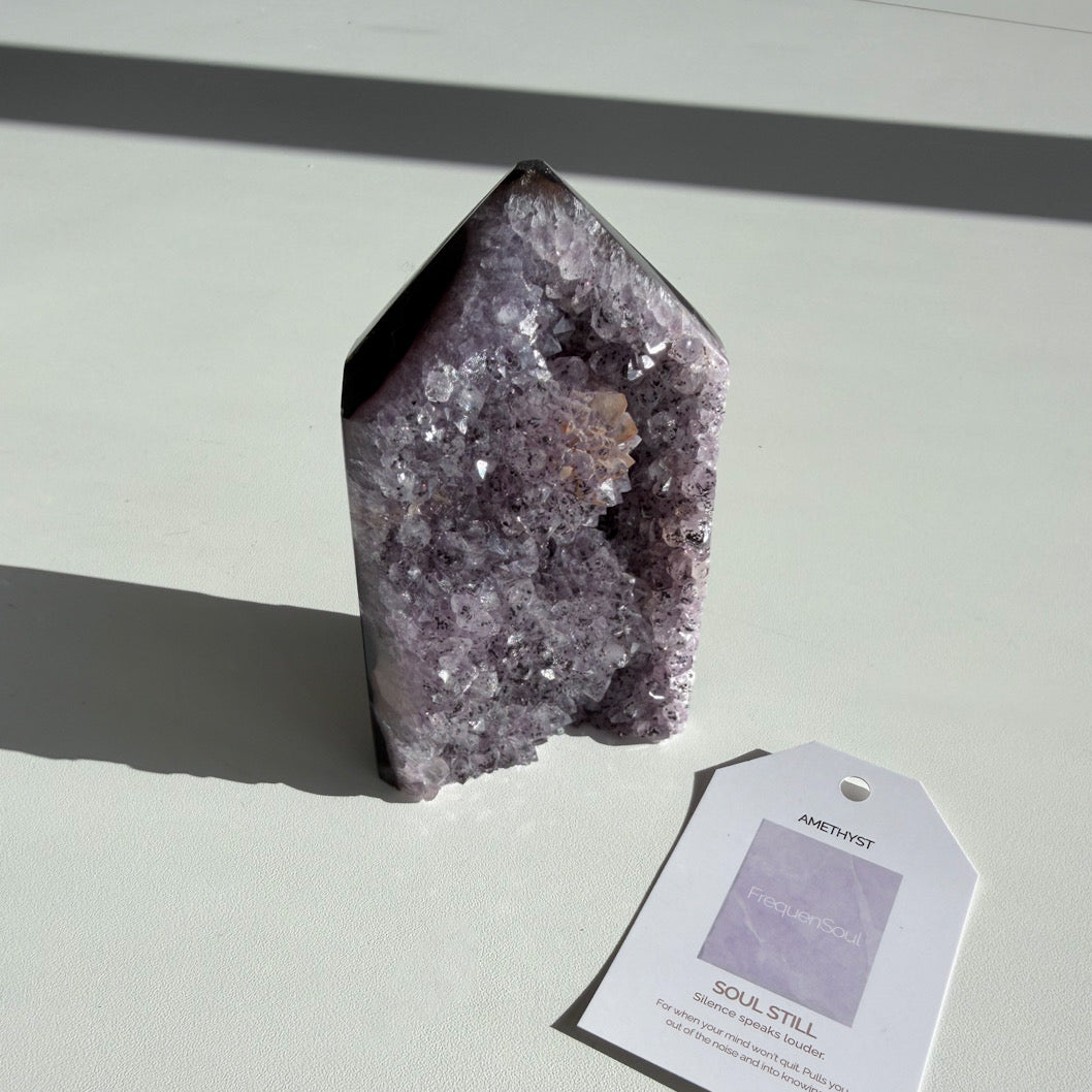 AMETHYST DRUZY TOWER | 458g | SOUL STILL
