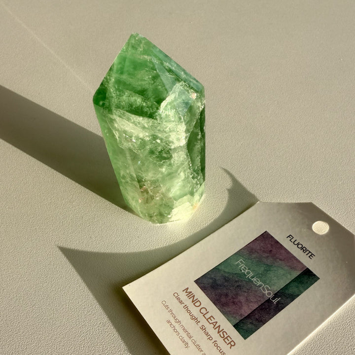 GREEN FLUORITE TOWER | 157g