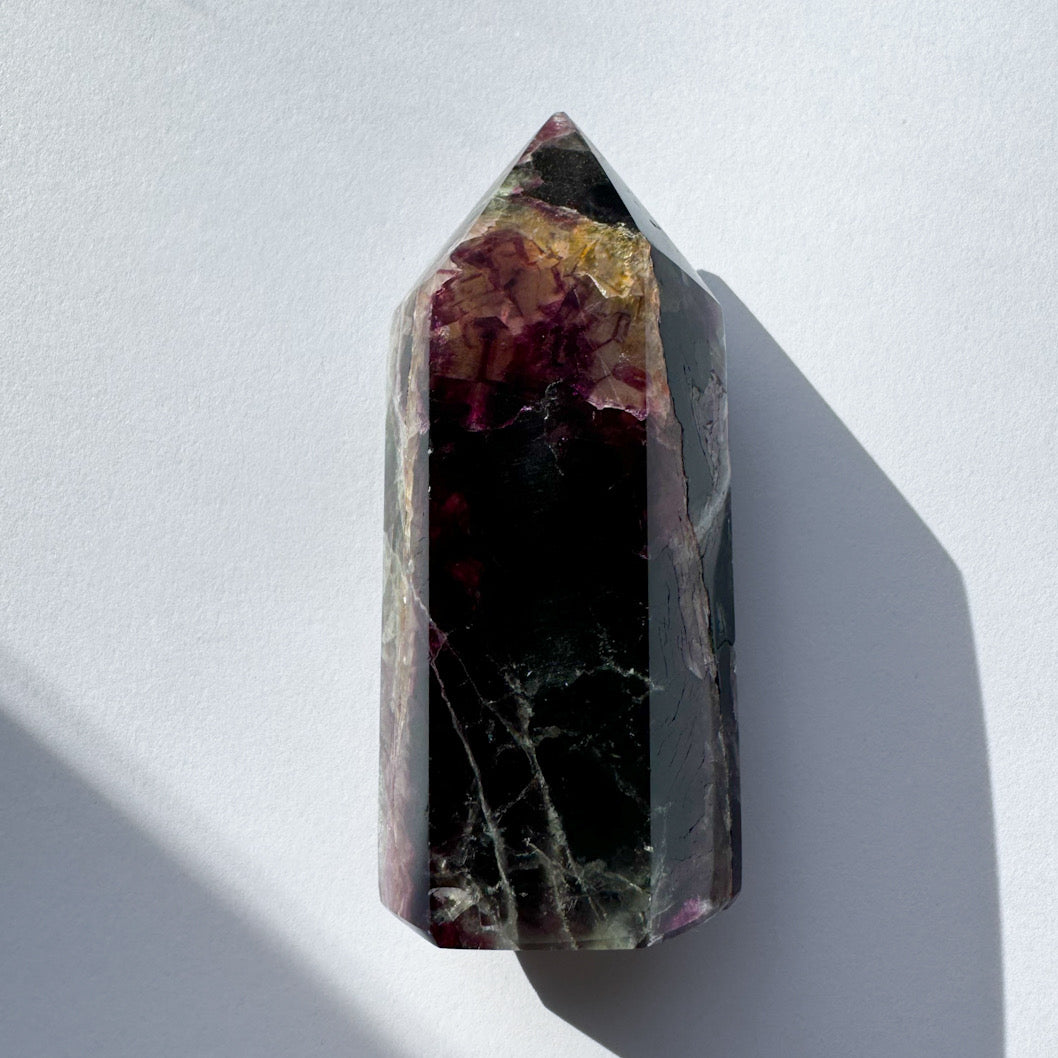 FLUORITE POINT (Brazilian) 295g Mind Cleanser → ￼Clarity, Focus, Calm