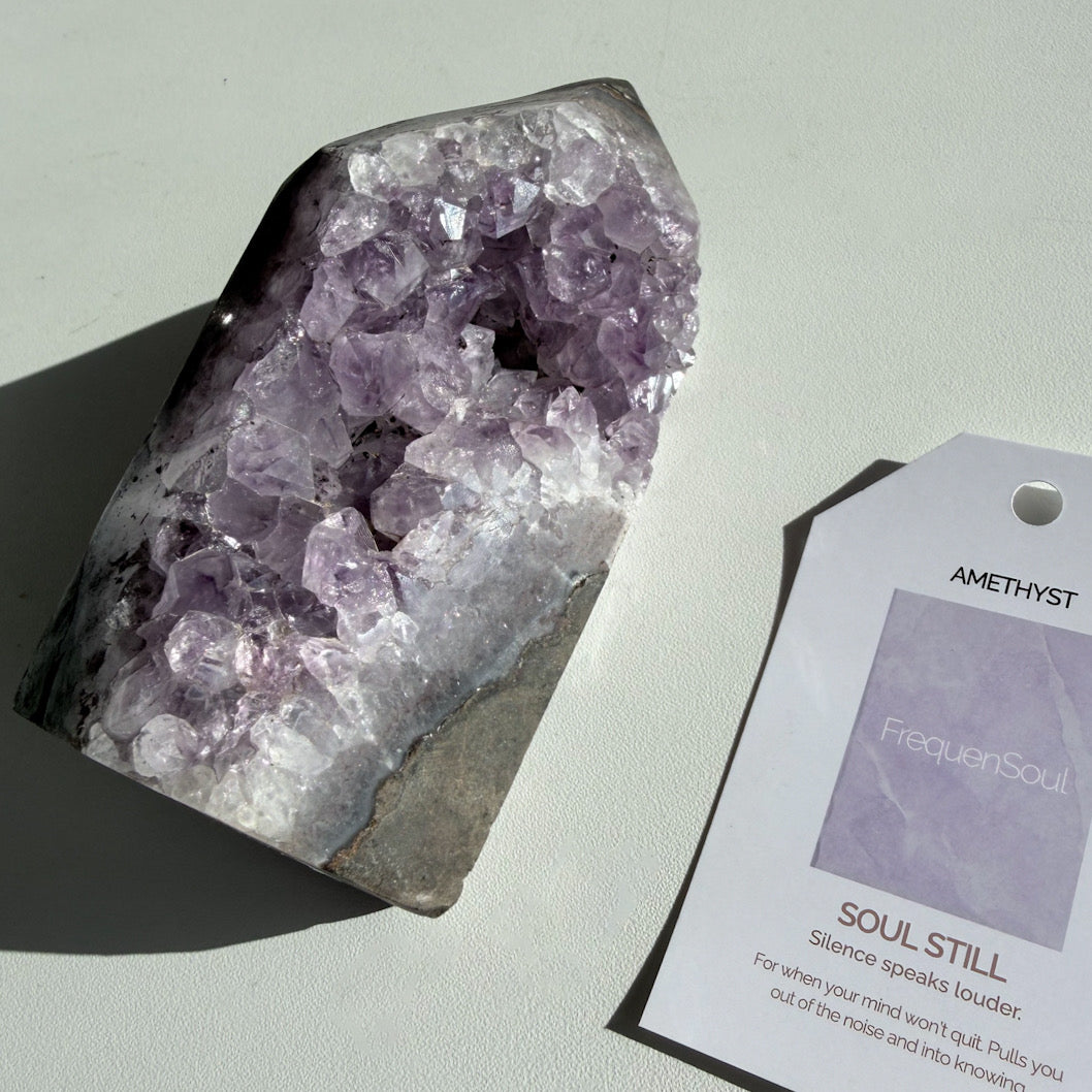 AMETHYST DRUZY TOWER | 495g | SOUL STILL