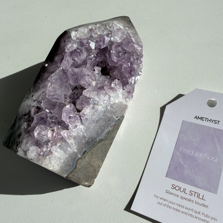 AMETHYST DRUZY TOWER | 495g | SOUL STILL
