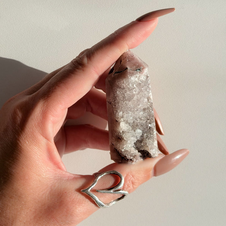 Pink Amethyst Druzy Point | 68g