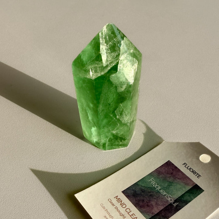 GREEN FLUORITE TOWER | 157g