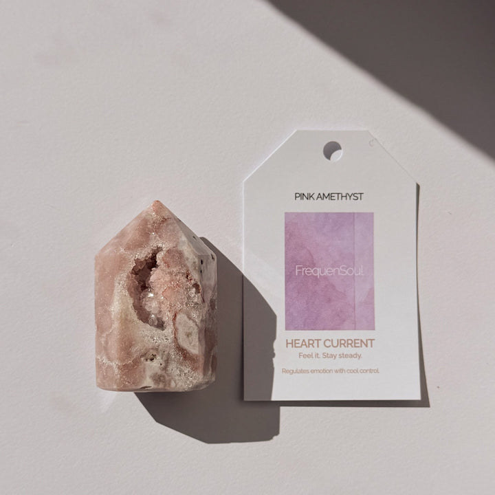 Pink Amethyst Geode Point | 83g | 5x3.5cm | Brazil