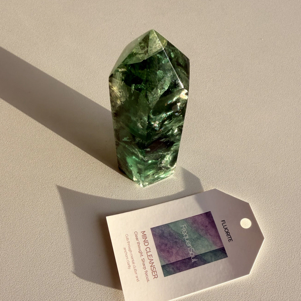 GREEN FLUORITE TOWER | 263g