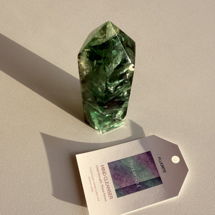 GREEN FLUORITE TOWER | 263g