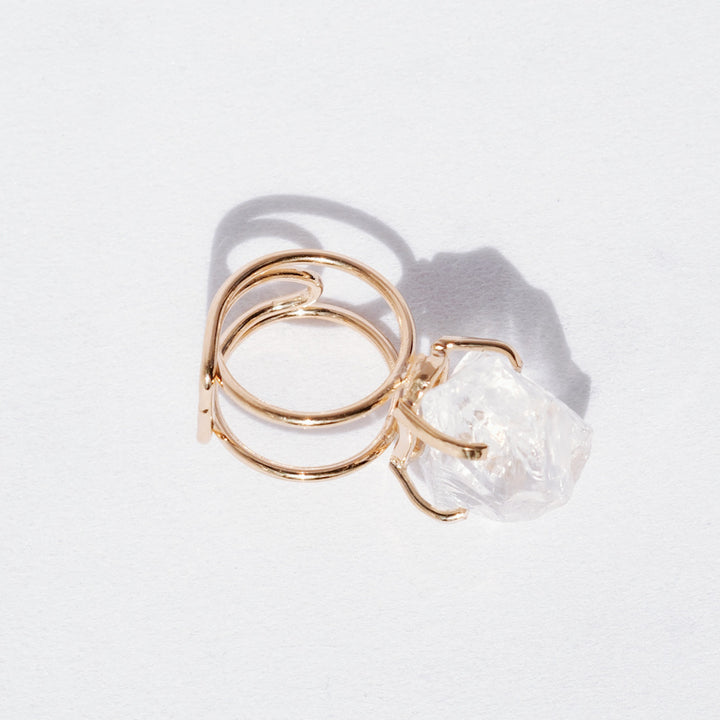 MINERAL LOOP Clear Quartz Ring