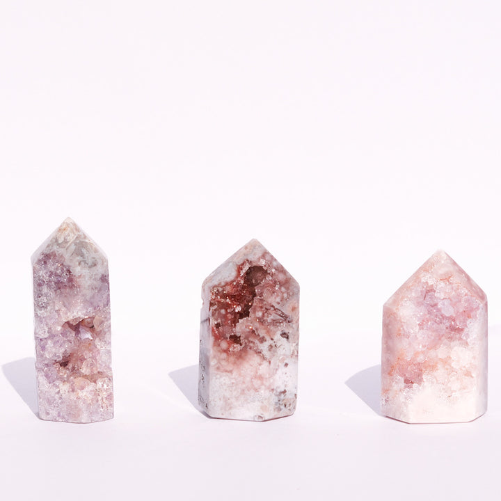EARTH'S POINT Pink Amethyst — Quiet Force → Healing, Calm, Resilience