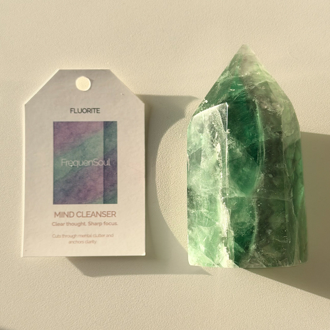 GREEN FLUORITE TOWER | 347g