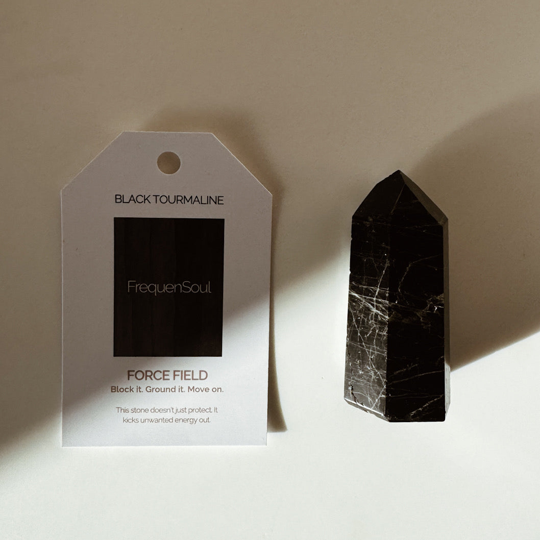 80-100g black tourmaline point 