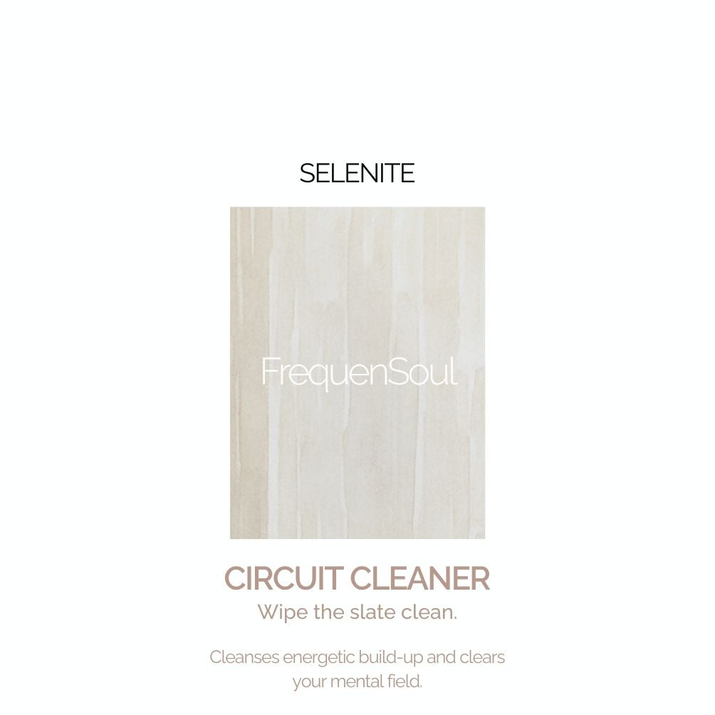 EARTH’S ELEMENT CIRCUIT CLEANER Selenite Pendant