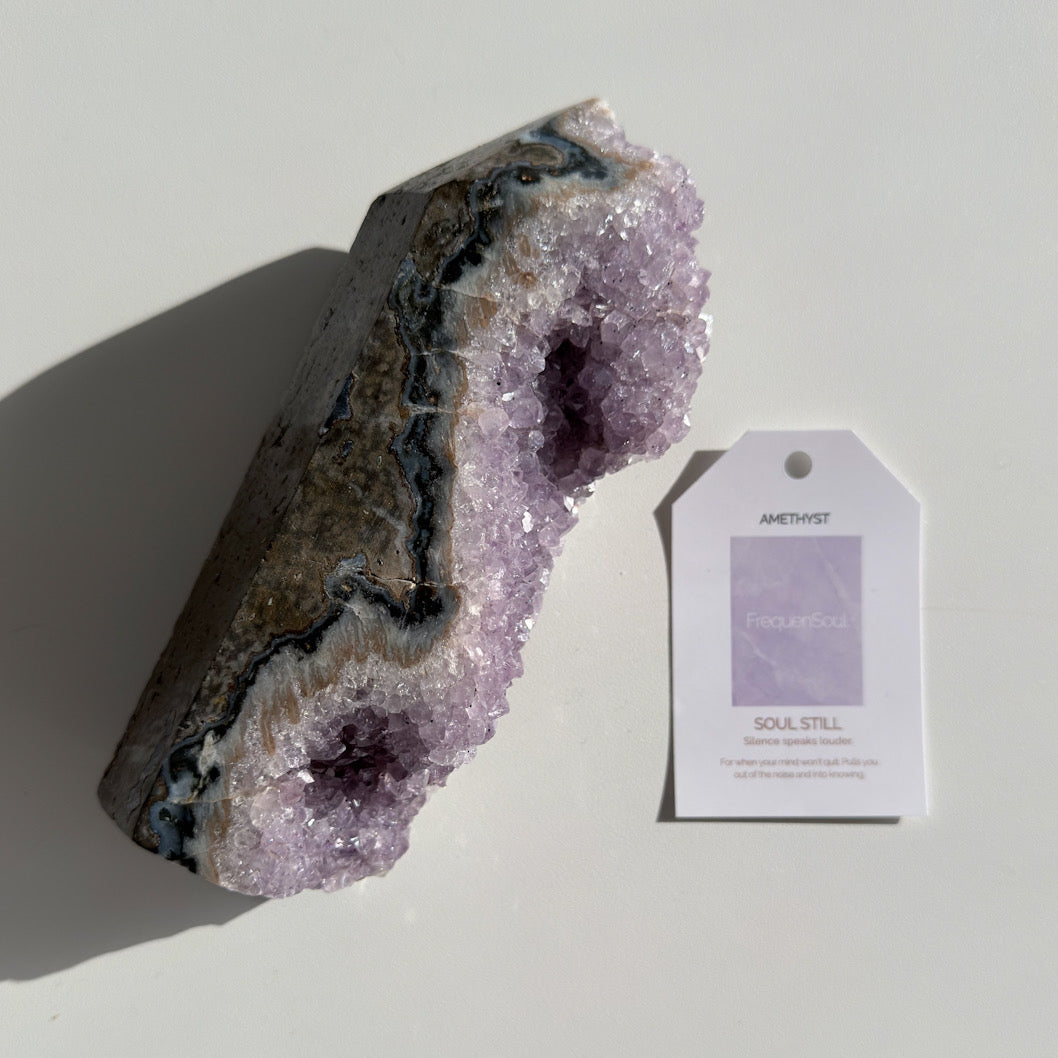 AMETHYST DRUZY TOWER | 908g | SOUL STILL