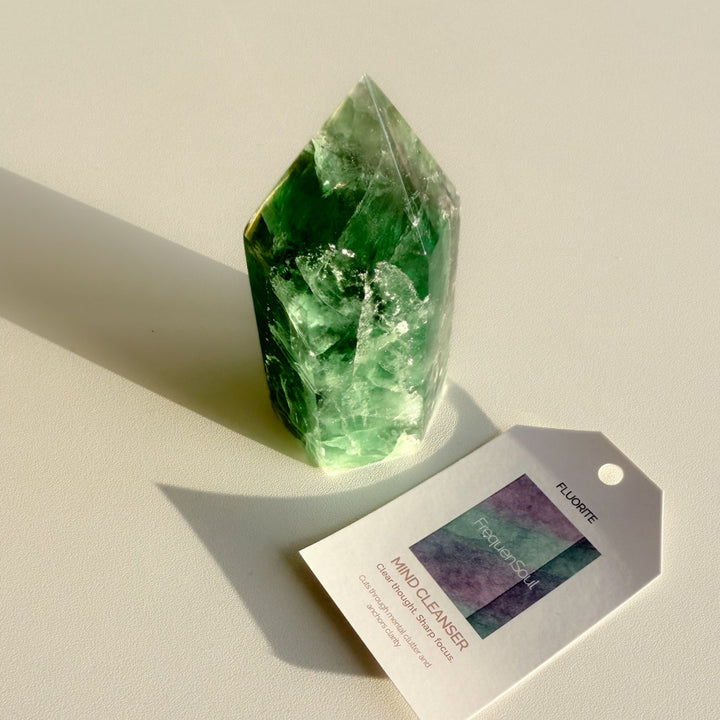 GREEN FLUORITE TOWER | 347g