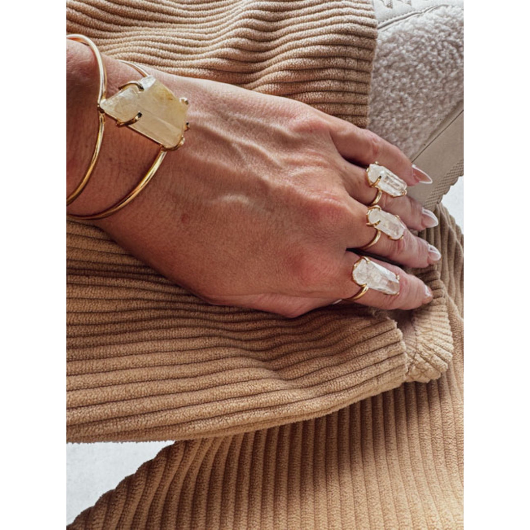 MINERAL CURRENT CORE RESTORE Golden Healer Crystal Cuff