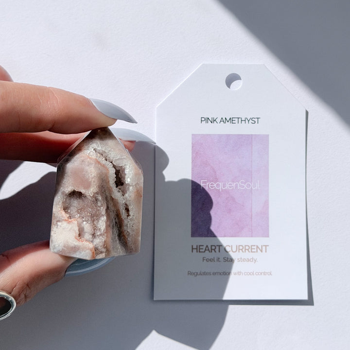 Pink Amethyst Freeform Point | Brazil | 48g