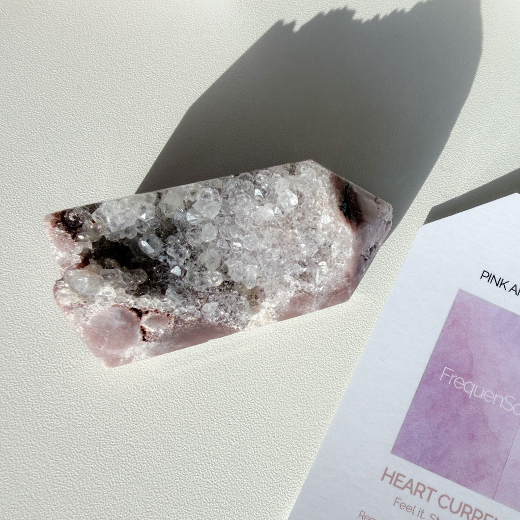Pink Amethyst Druzy Point | 68g