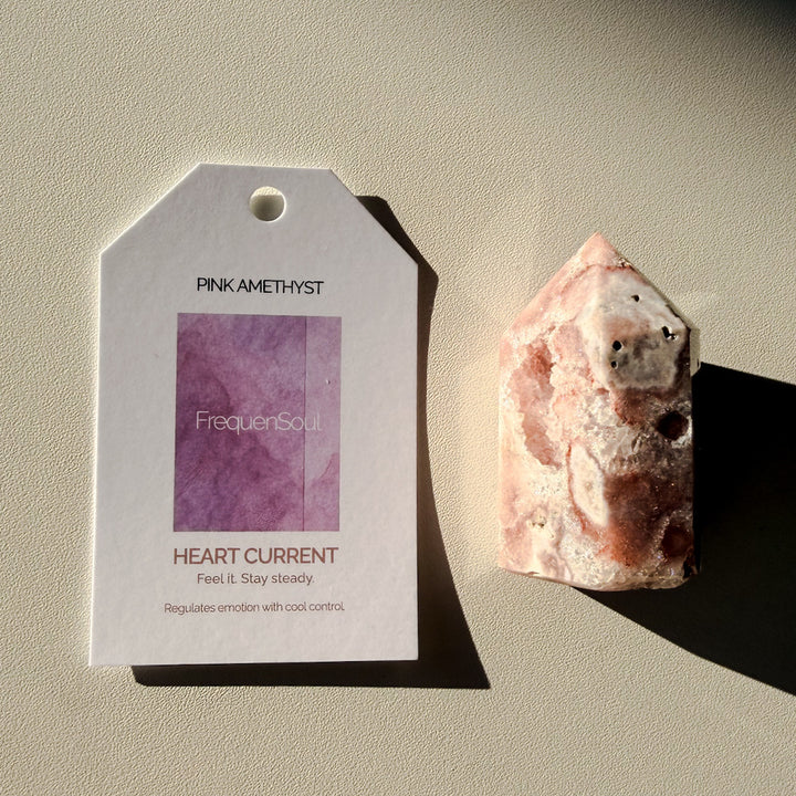 Pink Amethyst Geode Point | 83g | 5x3.5cm | Brazil