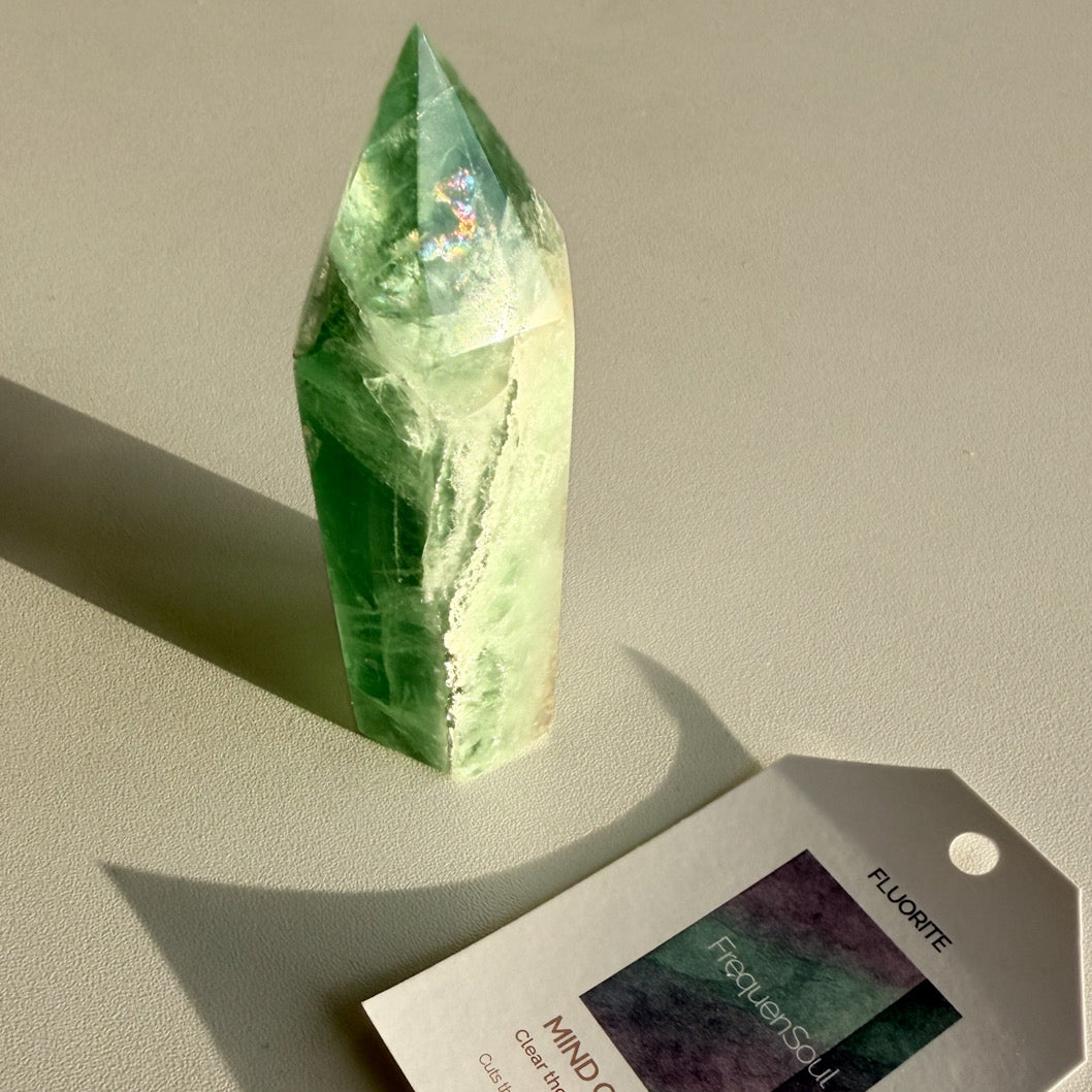GREEN FLUORITE TOWER | 195g