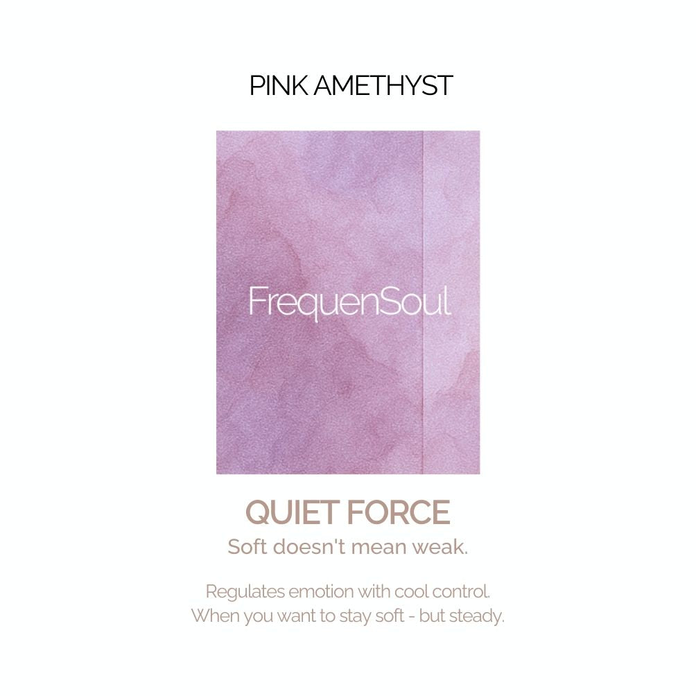 EARTH'S POINT Pink Amethyst — Quiet Force → Healing, Calm, Resilience