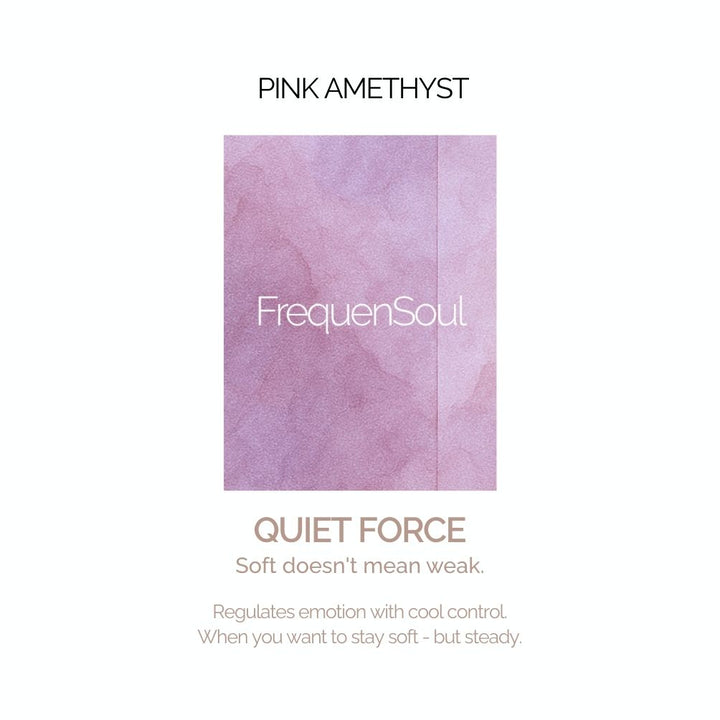 EARTH'S POINT Pink Amethyst — Quiet Force → Healing, Calm, Resilience