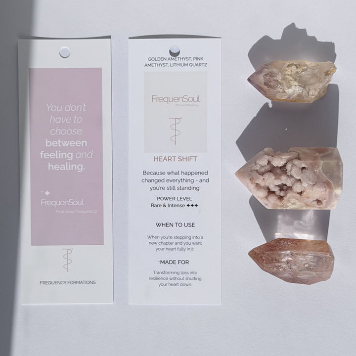 HEART SHIFT Crystal Set – Emotional Reset &amp; Real Healing
