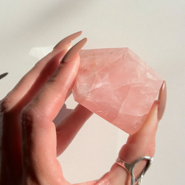 ROSE QUARTZ Freeform Prism – 136g | Brazil
