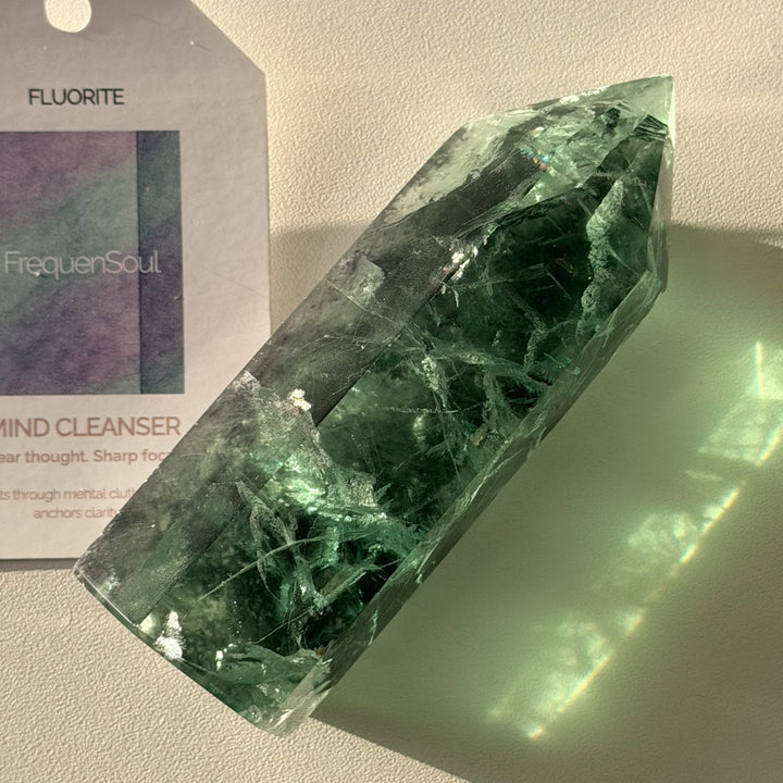 GREEN FLUORITE TOWER | 263g