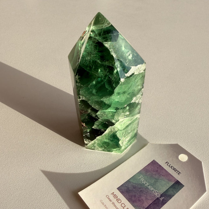 GREEN FLUORITE TOWER | 399g