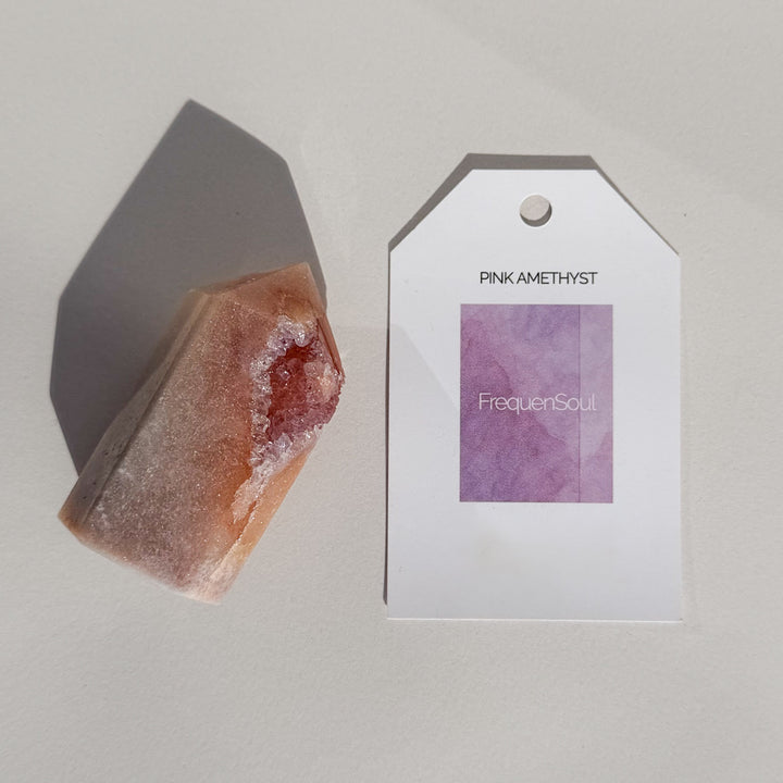 Pink Amethyst | Peach Drift Point