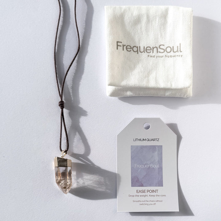 LITHIUM QUART Pendant | Cotton Cord Necklace