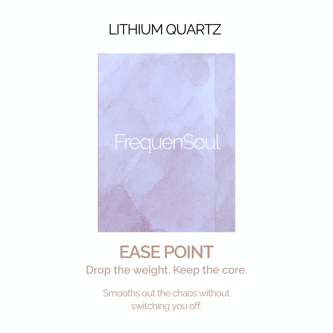 RAW SELECTS Lithium Quartz — Ease Point → Calm, Healing, Emotional Release