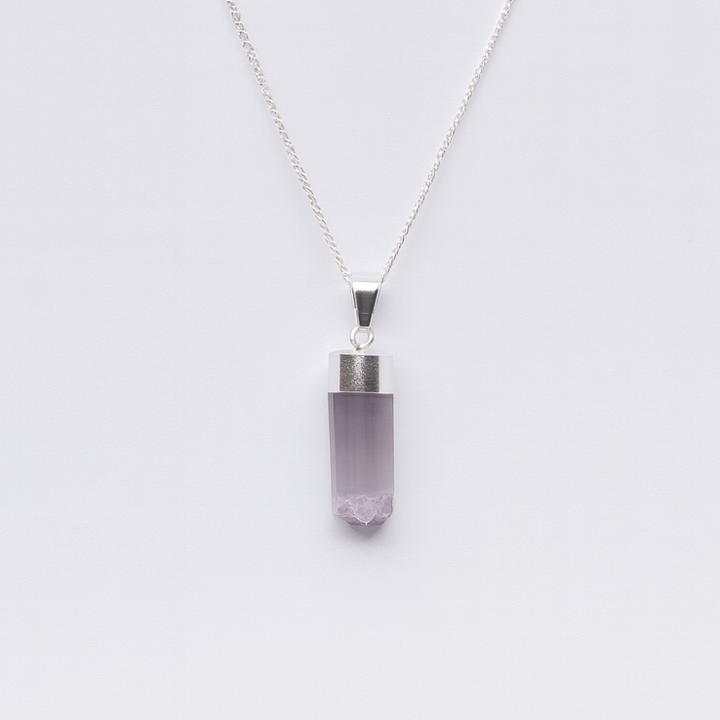 EARTH’S ELEMENT Amethyst/Agate Pendant Necklace