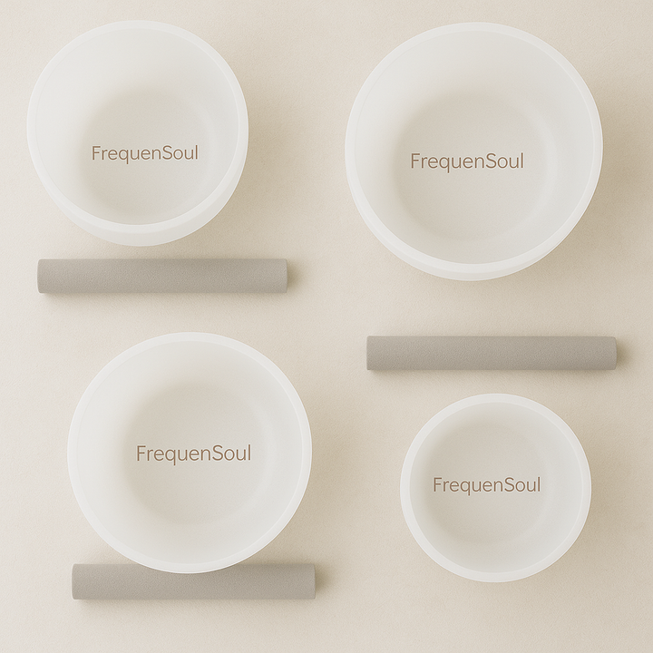 FREQUENSOUL REBUILD Singing Bowl – D4 (9″ · 432Hz · Perfect Pitch)