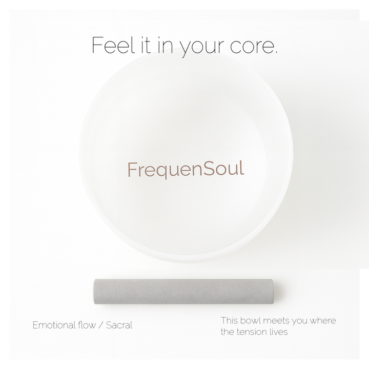 FREQUENSOUL REBUILD Singing Bowl – D4 (9″ · 432Hz · Perfect Pitch)