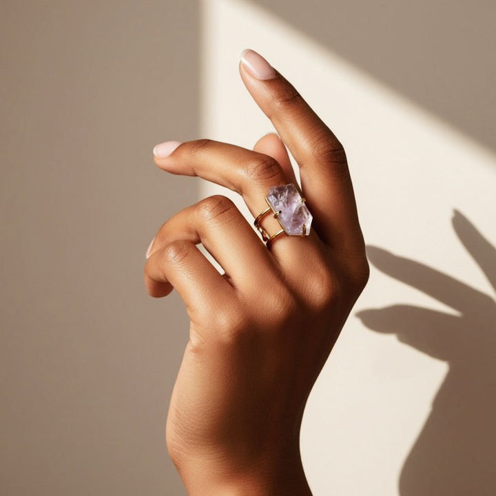 MINERAL LOOP Amethyst Ring